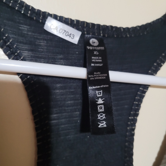 90 Degree By Reflex Women's xs Black Sleeveless Racerback Tank Top - Picture 5 of 5